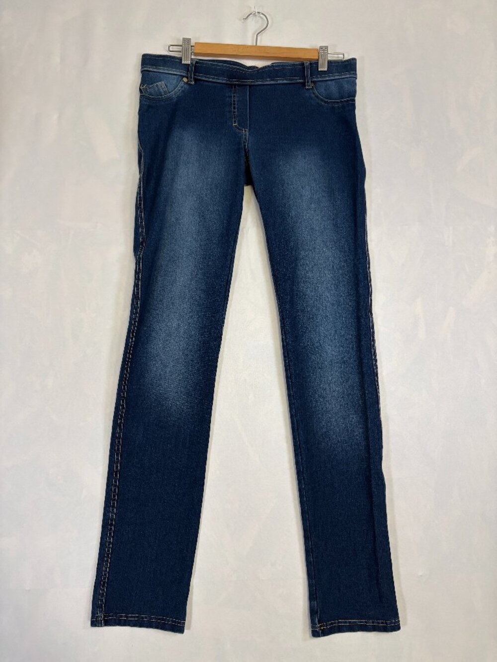 Reitmans Women’s Size 42 Pull-On Stretch Denim Jeans Dark Wash